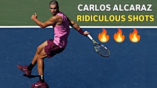 Carlos Alcaraz Ridiculous Tennis Shots 🔥 - This Level is Insane 👽 Tennis Top Points us (1080P)