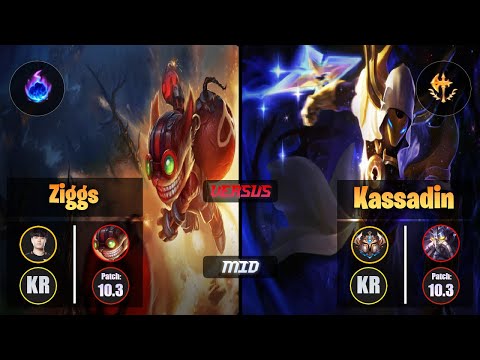 Tempt ZIGGS (Mid) [Arcane Comet] VS KASSADIN - Challenger KR Patch 10.3
