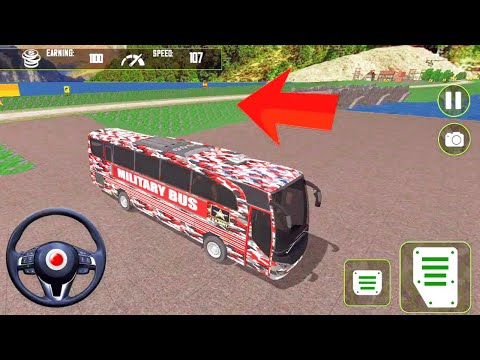 Soldier Military Duty Transporter Drive – US Army Bus Coach Driving Simulator #4 – Android Gameplay
