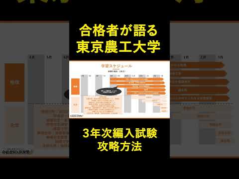 国際経済学科 東京農工大学3年次編入試験の対策方法を合格者が徹底解説！