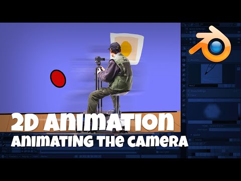 How to animate the camera in your 2D animation scene, Blender Animation Tutorial using Grease Pencil
