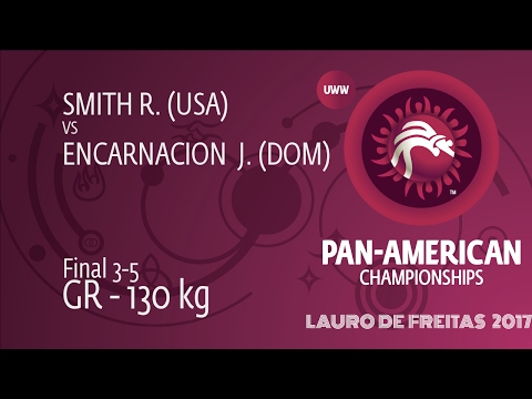 BRONZE GR - 130 kg: R. SMITH (USA) df. J. ENCARNACION  (DOM) by TF, 9-0