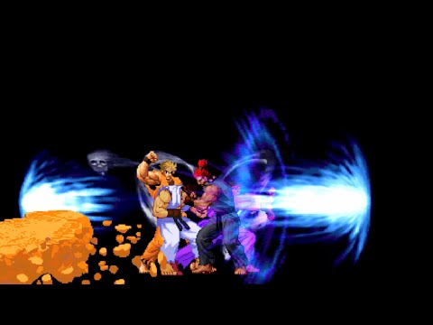 Ryo Sakazaki & Shin Ryu Vs Shin Akuma - Epic Fight