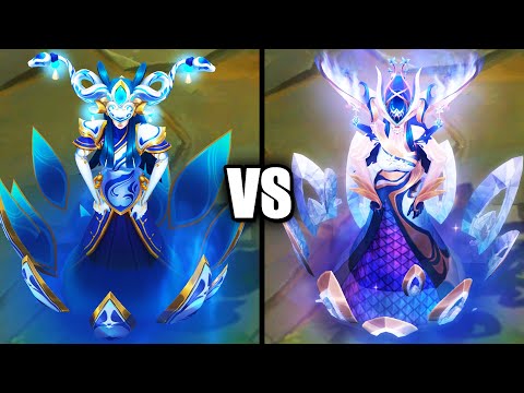Porcelain Lissandra vs Prestige Porcelain Lissandra Skins Comparison (League of Legends)