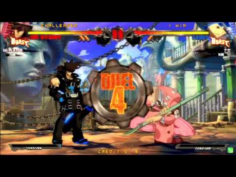 GGXrd 1.1 3/28/2015 Mikado - Karinchu (Sol) VS Nage (Faust)/Nakamura (Millia)