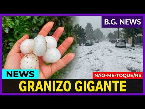 Forte Chuva De Granizo Em Não Me Toque/RS, Ernestina/RS, Santo Antônio do Palma/RS, Victor Graeff