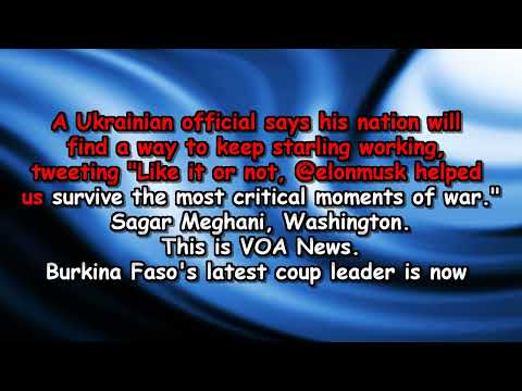#VOA NEWS October 15, 2022 with English subtitles
