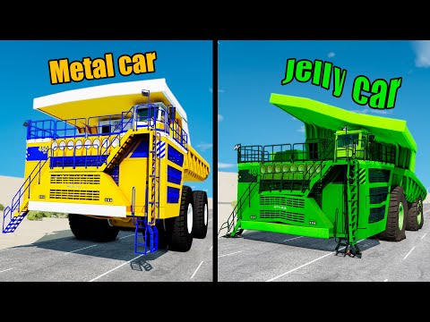 Jelly Car vs Metal Car #4 - Beamng drive
