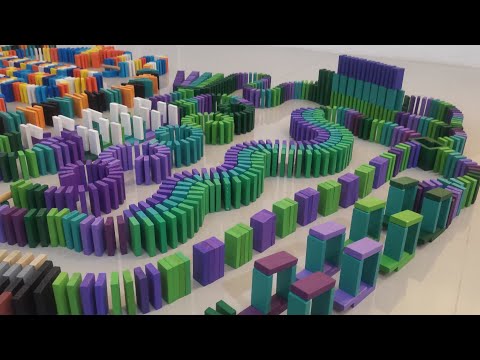 10 Minutes of Dominoes Falling in Reverse! | Satisfying Compilation (No Music)