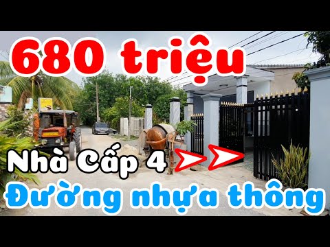 Bán nhà đường nhựa giá 680 triệu dân cư đông đúc ở Thạnh Đức Tây Ninh gần Quốc lộ 22B Chợ Cẩm Giang