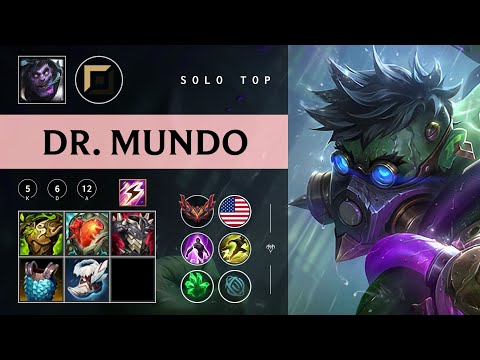 Dr. Mundo Top vs Renekton - NA Grandmaster Patch 26.01