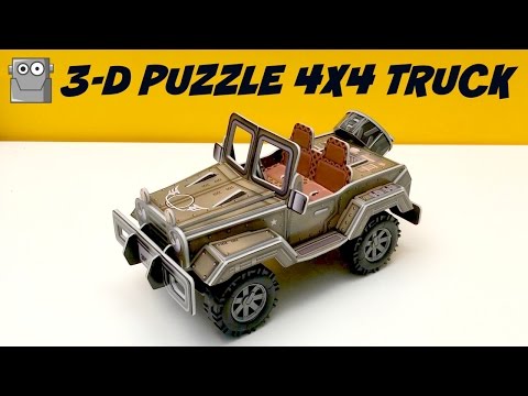 TOY TRUCK 3-D Puzzle 4X4 Off Road Vehicle Video