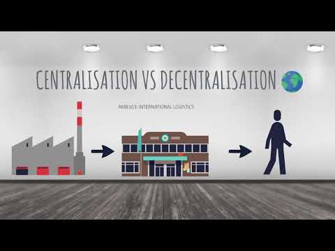Centralised vs decentralised logistics