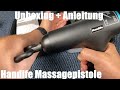 Massage Gun Muscle Massage Gun Handheld Deep Tissue Muscle Massage Unboxing And Instructions