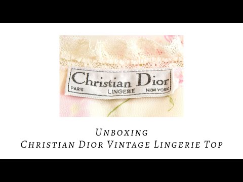 Unboxing Christian Dior 🎀 Vintage Lingerie Top