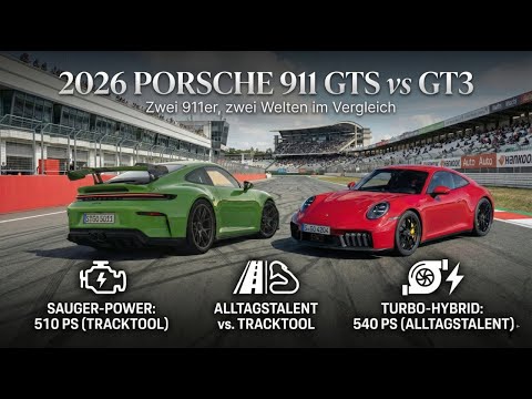 2026 Porsche 911 GTS vs 2026 GT3: Performance-Duell im 992.2-Format