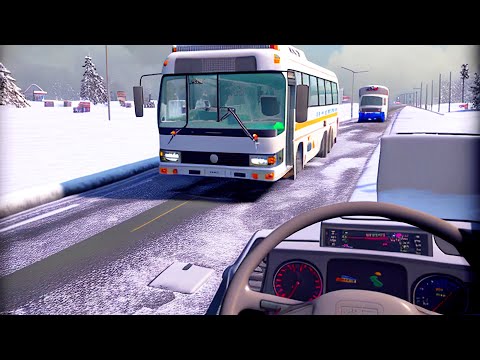 Snowy City Coach Bus Driving ❄     Bus Simulator 2023 (3D) Android & iOS Wheels Mobile Games - YouTube