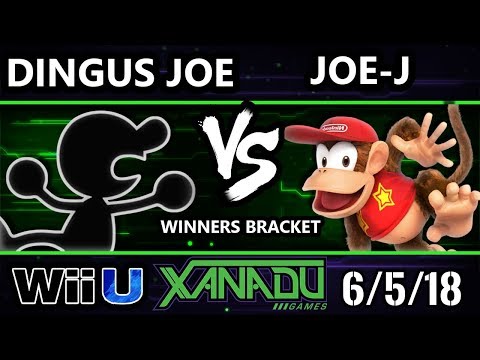 S@X 253 Smash 4 - Dingus Joe (Game and Watch) Vs. Joe-J (Diddy Kong) - Wii U Winners Bracket
