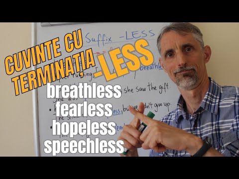 English Lesson - Words ending in -LESS - English Lesson #breathless #fearless #suffix