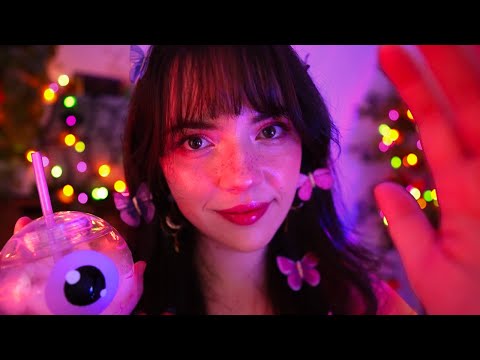ASMR Comforting You at a Party 🔮💕🎃 (party ambience, personal attention, fixing you up)