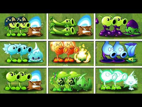 Every 2 PEA & MINT Plants Battlez - Who WIll Win? - PvZ 2 Team Plant vs Team Plant