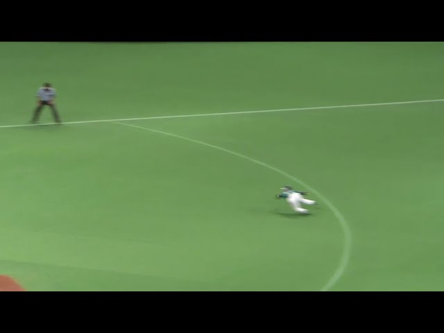 【9回裏】ライオンズ・永江 ダイビングキャッチで増田をもり立てる!! 2016/8/9 F-L