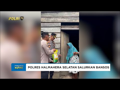 POLRES HALMAHERA SELATAN MEMBERIKAN BANTUAN SOSIAL WUJUD PEDULI MASYARAKAT