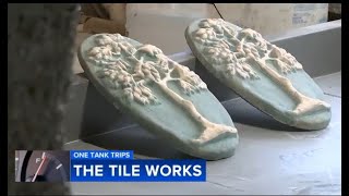 Watch tiles be made by hand in Doylestown, Pennsylvania