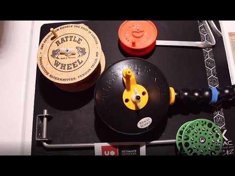 Ice Fishing Rattle Reel or is it Wheel Showdown