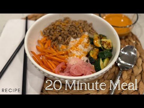 20-Minute Korean Bowl Recipe | Quick & Easy Dinner Idea!