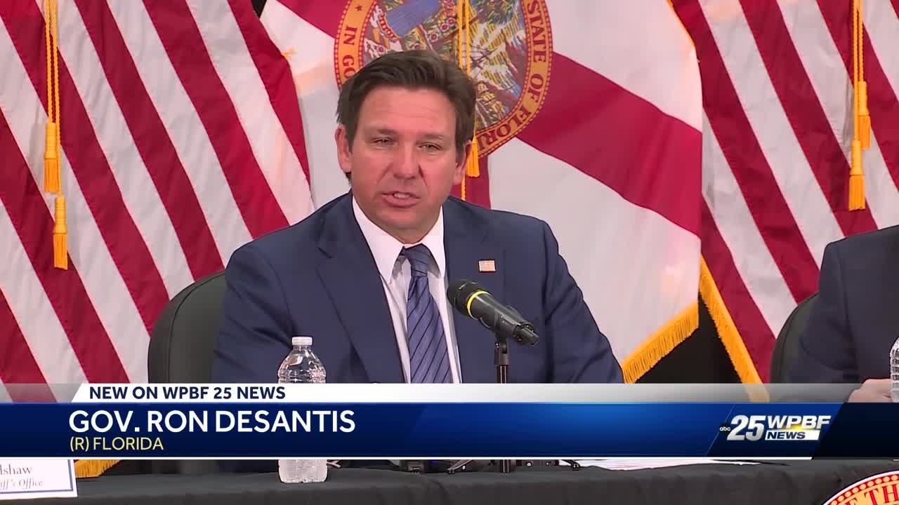 DeSantis stops in West Palm Beach to talk immigration legislation