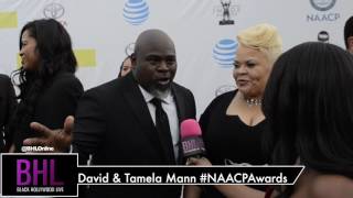 David & Tamela Mann Talk New Reality Docu-Series THE MANNS @ NAACP Awards | BHL