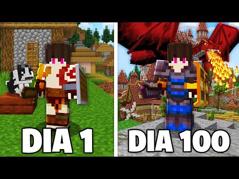EU PASSEI 100 DIAS NO MINECRAFT MEDIEVAL - O FILME