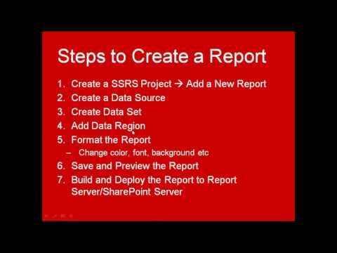 SSRS Part3 - Create Single Paramater Report with Drop Down List