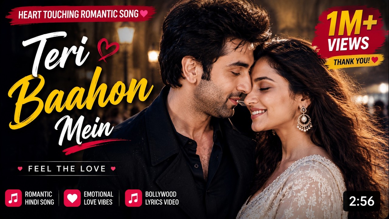 teri Baahon Mein ❤️ | Heart Touching Romantic Love Song | Hindi Lyrics Video 2026 ✅
