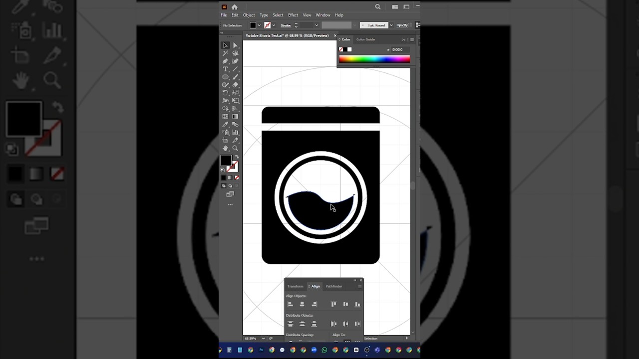 Washing machine icon,#trending #icondesign #tutorial #shorts