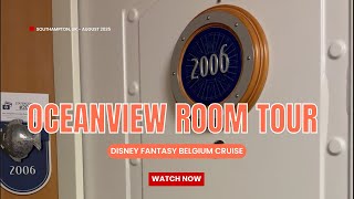 🛏️ Inside Oceanview Room Tour | Disney Fantasy Stateroom 2006 Review