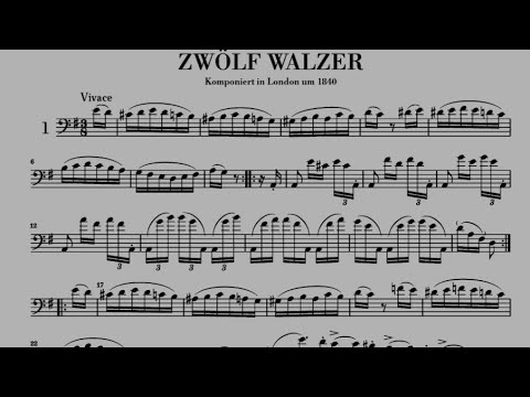 Domenico Dragonetti - 12 Waltzes for Double Bass Solo