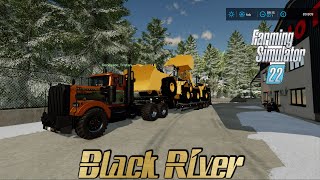 #Fs22/Black River/Today we produce stone lime and sell it/980k Wheel Loader/Multiplay