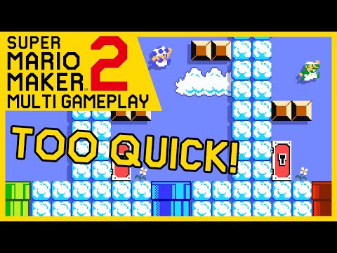 Super Mario Maker 2 Multiplayer SUPER Awesome And Fast Versus Level!
