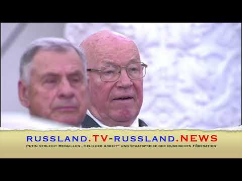 Putin verleiht Medaillen „Held der Arbeit“ und Staatspreise der Russischen Föderation