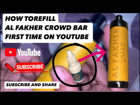 how to refill al fakher crown bar | how to open al fakher #trending #vaping #vapetricks