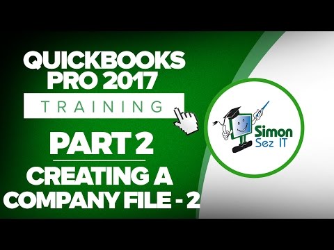 QuickBooks Pro 2017 Training Part 1 How to Create Your Company File Part 1