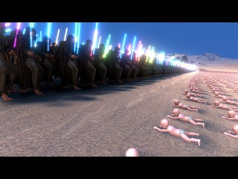 100 JEDI vs 20000 BABIES - Ultimate Epic Battle Simulator