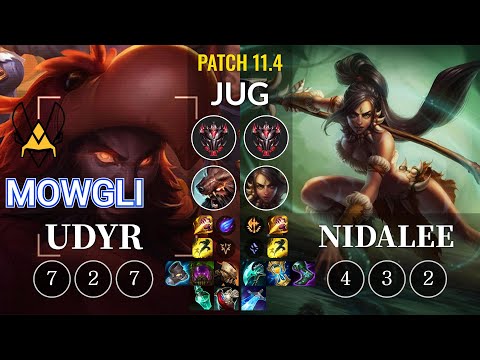 VIT Mowgli Udyr vs Nidalee Jungle - KR Patch 11.4
