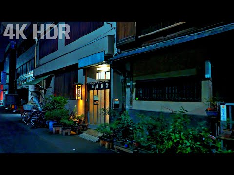 Nocny spacer po zaułkach Tokio zimą | Japonia | 4K/HDR