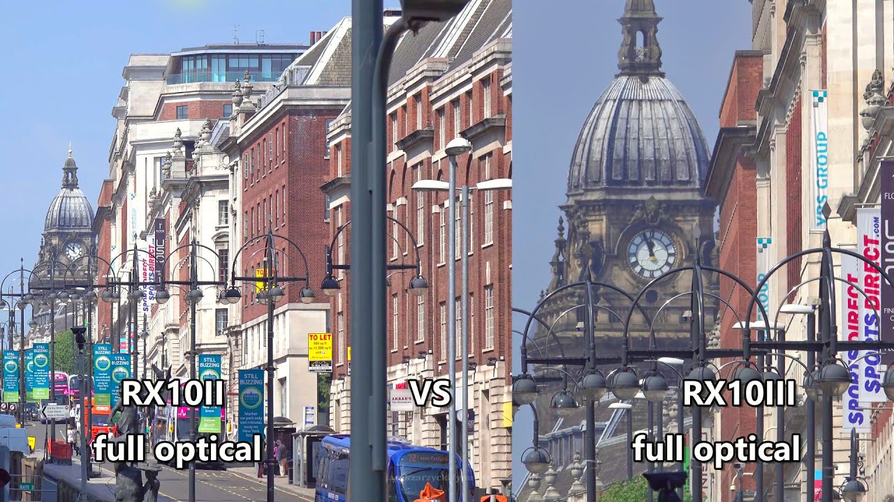 Sony RX10II vs RX10III - Zoom test