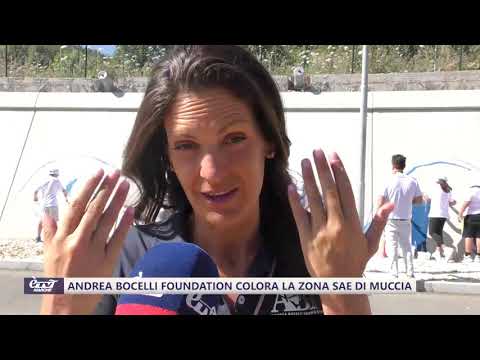 Andrea Bocelli Foundation colora la zona Sae di Muccia