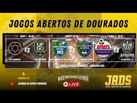 JOGOS ABERTOS DE DOURADOS - FUTSAL - 2 JOGOS