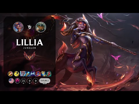 Lillia Jungle vs Olaf - NA Grandmaster Patch 13.4